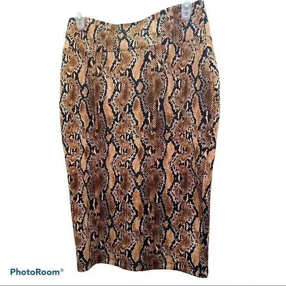 Thalia Sodi snake print high waisted midi pencil skirt Sz M New - Picture 15 of 16